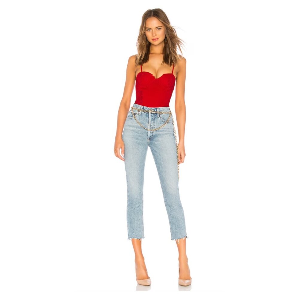 Agolde | Riley High Rise Straight Crop Pant - Picture 2 of 10